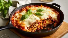 Lasagna cu pui la tigaie: o rețetă care se prepară fără cuptor în mai puțin de 30 de minute